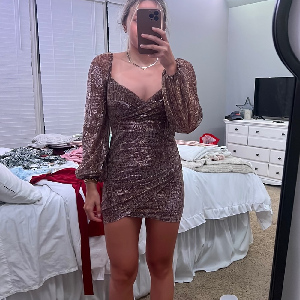 Snake skin dress!